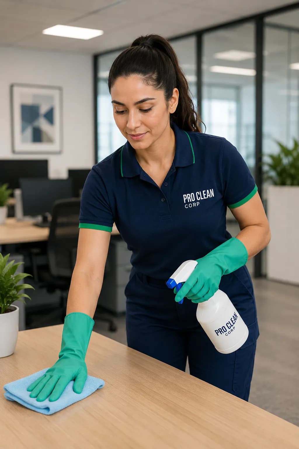 Professional commercial cleaning team in Roseville